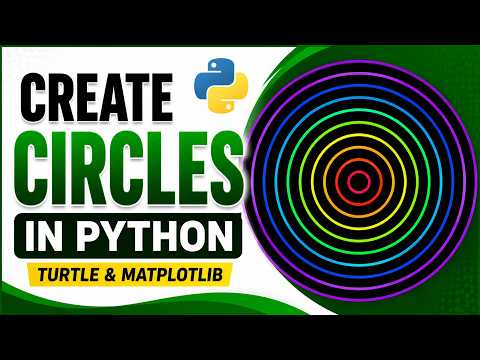 Creating Circle Shapes In Python Turtle Graphics Matplotlib Tutorial For Beginners