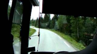 preview picture of video 'Lillehammer-Fagernes bus trip'