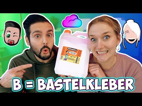 SCHLEIM IN ALPHABETISCHER REIHENFOLGE MACHEN CHALLENGE Kaan Vs  Nina! Wer macht richtigen Slime?