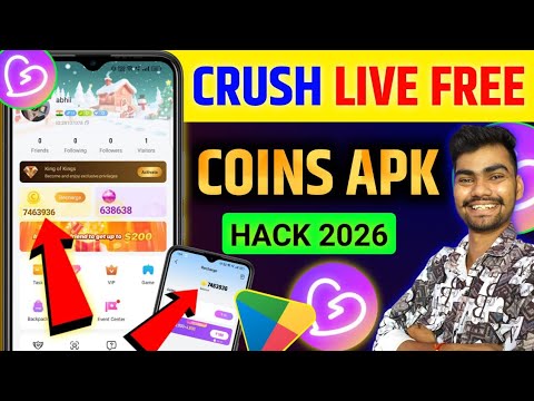 Crush live app free coins | Crush live Free Coins | Crush live app me coins kaise badhaye |Crushlive