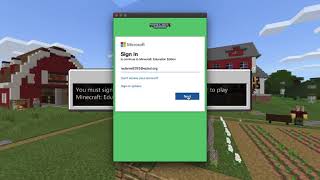how to log in to minecraft education edition