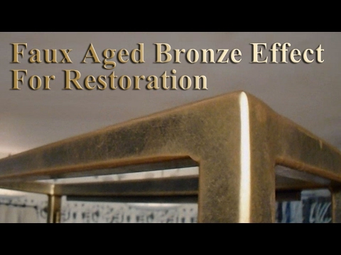 Faux aged bronze effect for restoration