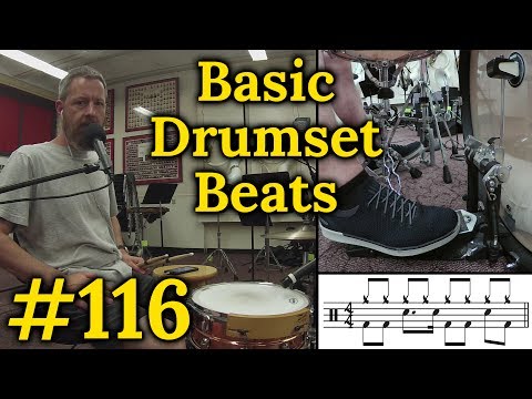 Drumset Basic Beats #116 - Snare Drum Variations