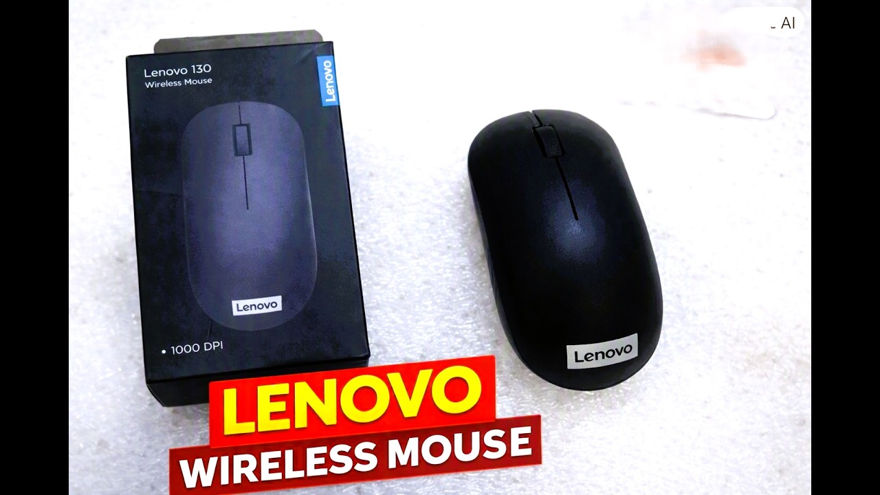 Miniatura da avaliação em vídeo de Mouse Sem Fio Lenovo 300 Compact 1000 DPI