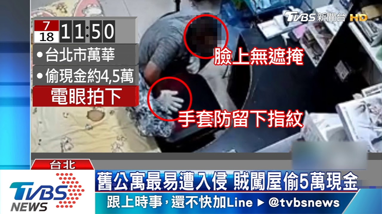 手套賊闖空門翻遍住家　電眼全都錄