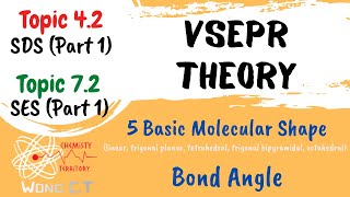 VSEPR Theory - 5 Basic Molecular Shape - Bond Angle