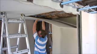 Installing ceiling part B