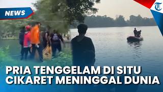 DETIK-DETIK Evakuasi Pria yang Tenggelam di Situ Cikaret Bogor, Ditemukan Meninggal Dunia