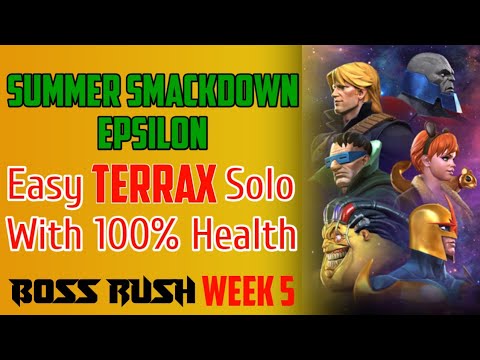 Summer Smackdown Epsilon | Boss Rush Week 5 | Boss Rush Terrax Solo | Summer Smackdown Epsilon Mcoc