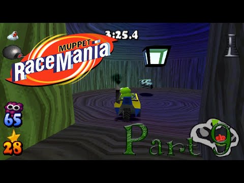Let's Play: Muppet RaceMania (100%) -  Part 9 - Swamp - Adventure
