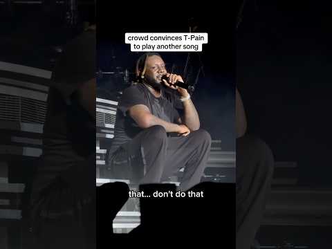 T-Pain Concert Crowd Convinces Him to Play One More Song #tpain #concert #concerts #concertvideo