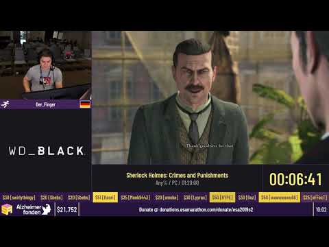 Sherlock Holmes: Crimes and Punishments [Any%] by Der_Finger - #ESASummer19