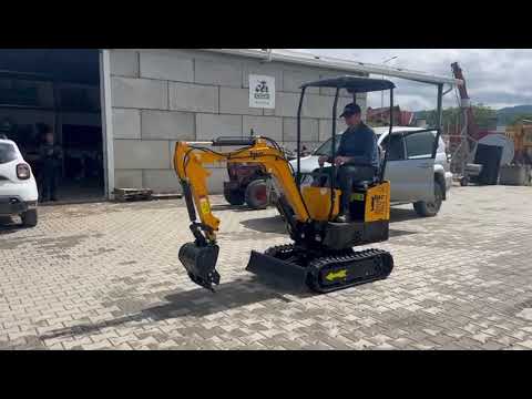 Mini kotrógép JPC - 12 LE, 1 T (Új) + Videó
