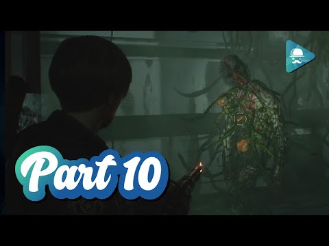 PLANT ZOMBIES? SERIOUSLY!? - RESIDENT EVIL 2 REMAKE Walkthrough Gameplay Part 10 (LEON)
