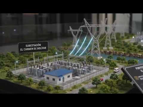 Maqueta LT desde SE Carmen de Bolívar a SE Magangué 