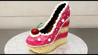 Shoe Cake Idea - How To Make / Torta Zapato by CakesStepbyStep