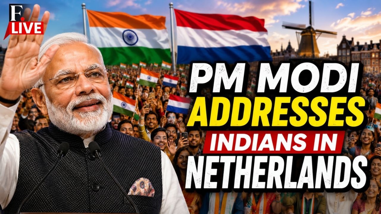 PM Modi LIVE: PM Modi Speaks to Indians in Netherland | PM Modi 5 Nation Tour