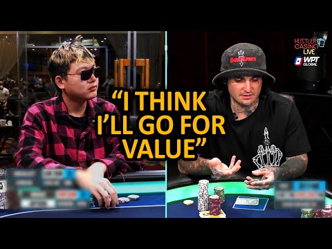 Pro Gambler Mikki Makes Genius Speech Play in $160,000 Pot vs Wesley @HustlerCasinoLive