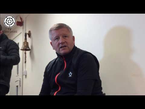 Chris Wilder ahead of Blades vs Leyton Orient