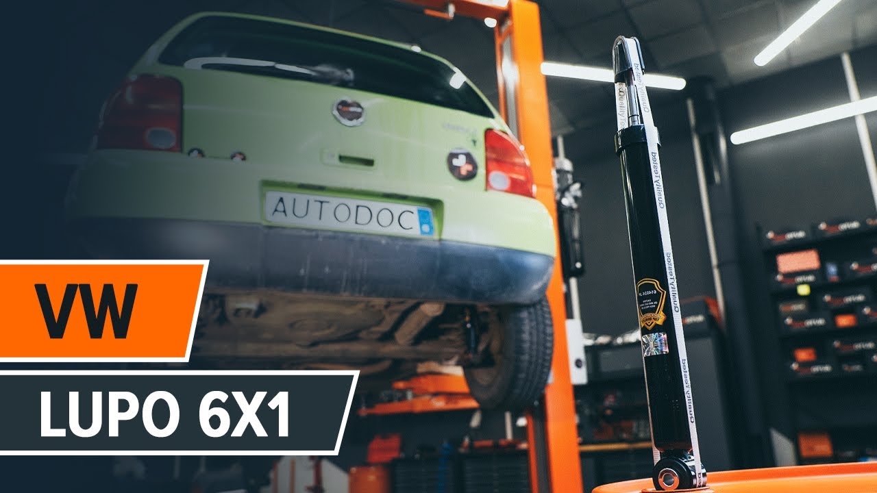 Cómo cambiar: amortiguadores de la parte trasera - VW Lupo 6X1 | Guía de sustitución
