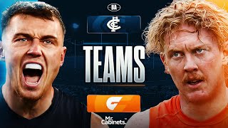 The Teams | Carlton v GWS Giants | AFL Round 15, 2026