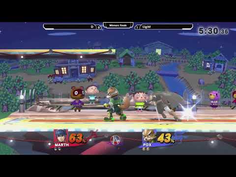 Smash 4: D (Marth) V Light (Fox) - Ascendance 99 Tournament SSB4