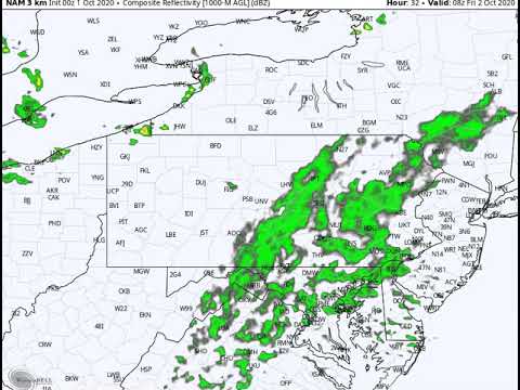 Daily forecast video Thursday October 1st, 2020