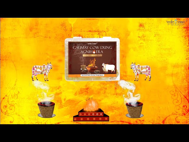 Gaumay Cow Dung Agnihotra Dhoop Cups video