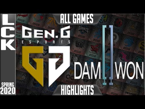 GEN vs DWG Highlights ALL GAMES | LCK Spring 2020 W6D2 | GEN.G vs Damwon Gaming