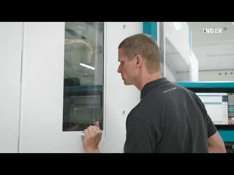 INDEX G520 -  production of a flanged shaft