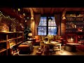 4K Bookstore Cafe Ambience With Smooth Piano Jazz | Relaxing Jazz Instrumental To Sleep, Study, Work