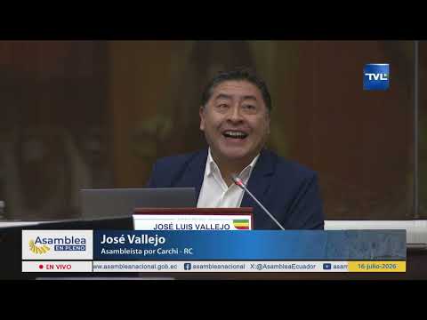 Asambleísta José Vallejo - Sesión 107