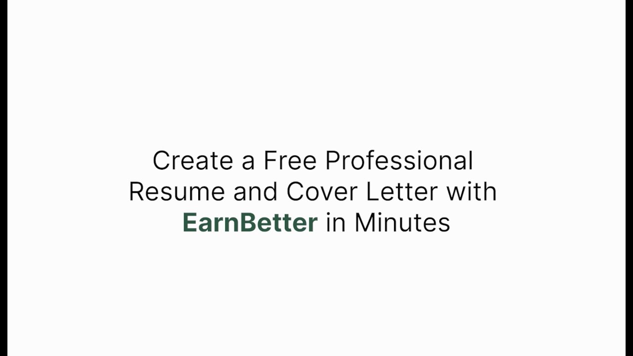 EarnBetter tutorial