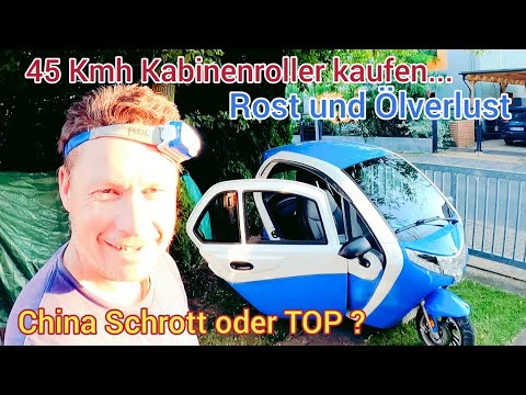 Rust and oil leaks/Buying a 45 km/h cabin scooter....