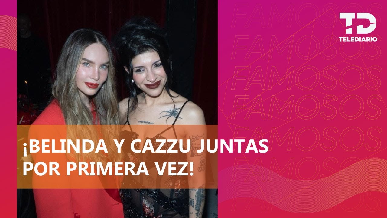 ¡Por fin! Belinda y Cazzu se reúnen por primera vez en evento de la revista GQ y las redes explotan