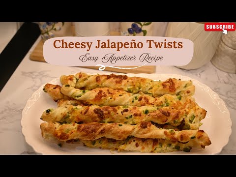 Cheesy Jalapeño Twists | Easy Puff Pastry Appetizer Recipe