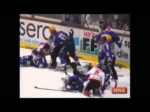 Kasseler Huskies vs EC Bad Neuheim Schlägerei !!