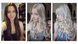 How I Bleached My Hair | Dark Brown to Light Ash Blonde