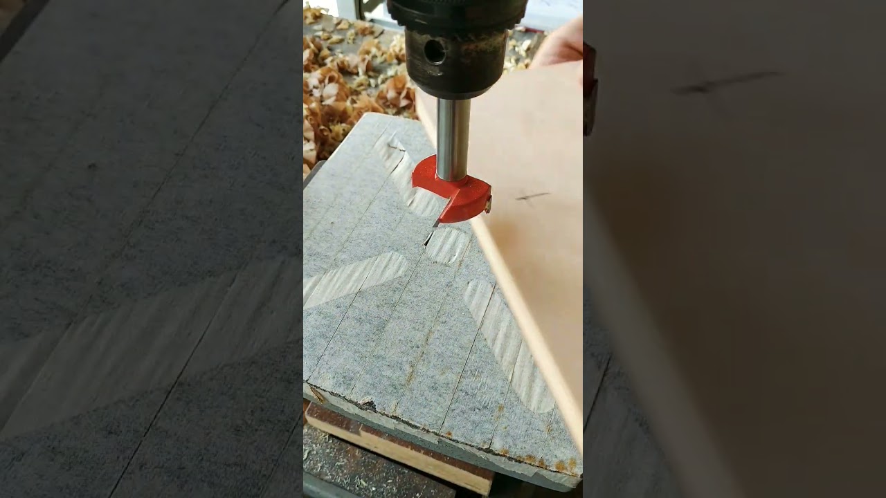 Broca Forstner marca Weston 1-3/8 (35mm) en Acción