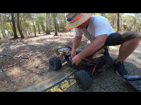 Arrma tough baby!  just a short clip of something that changed my mind over Arrma being weak...