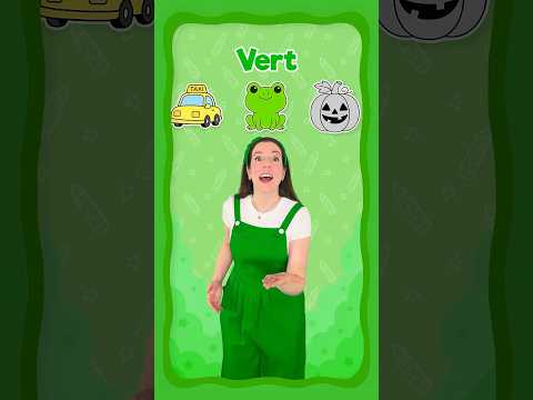 Learn all the colors in French  🎨🖍️ #learning #kids #beginner #easy #education