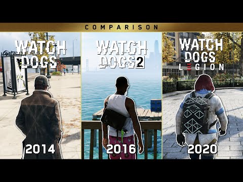 Watch Dogs Legion vs Watch Dogs 2 vs Watch Dogs | Graphics, Physics and Details Comparison