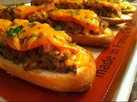 Stuffed Baguettes Recipe β’ Delicious open faced Sandwich! - Episode 104