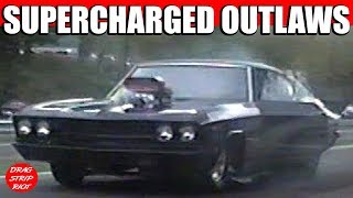1995 Supercharged Outlaws Pro Mod 1/8 MIle Drag Racing Cars Vintage Video