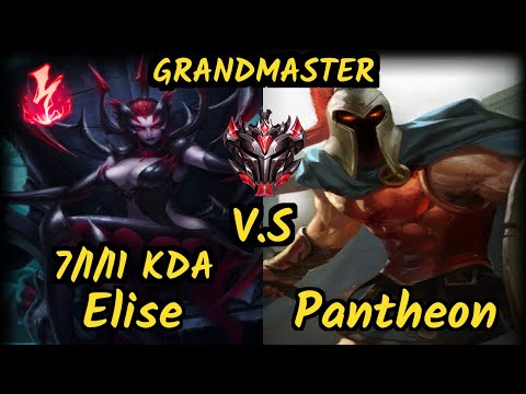 SN Shernfire (ELISE) vs PANTHEON - 7/1/11 KDA JUNGLE GAMEPLAY - NA Ranked GRANDMASTER