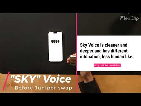 Comparison Scarlett Johansson's Voice VS. "Sky" Voice OpenAI no similarities!
