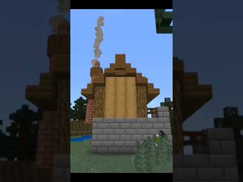 Medieaval Moss House - Minecraft Build Tutorial #shorts