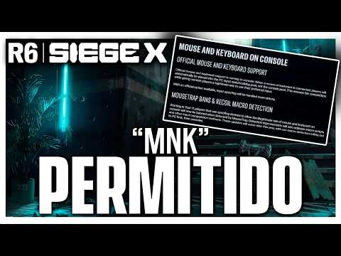 🔴 NUEVO PARCHE | TECLADO y RATÓN PERMITIDO en CONSOLA en RAINBOW SIX SIEGE