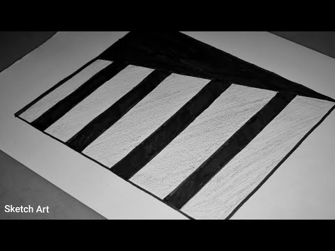 How to draw 3D hole for kids very easy !! 3D Drawing!!