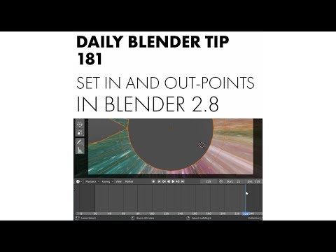 Daily Blender Tip 181 - Set in- and out-points in the timeline (Blender 2.8)